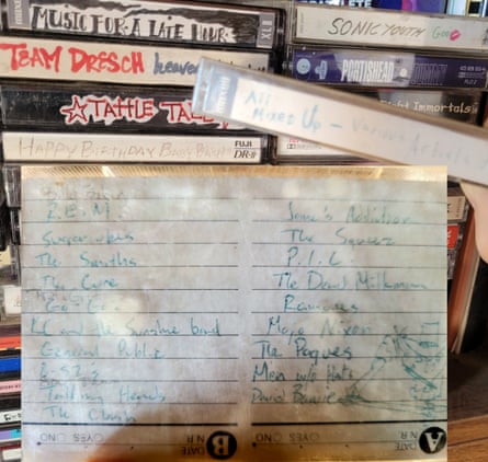 Sarah’s 90s mix tape.