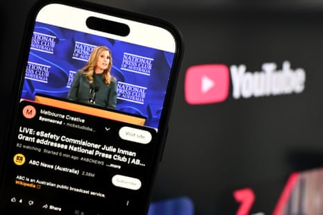 A YouTube stream of the eSafety commissioner, Julie Inman Grant, addressing the Press Club.
