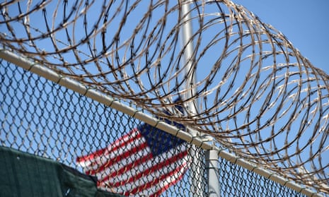 Razor wire-topped fence at Guantánamo Bay