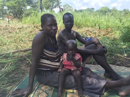 Jen Gune, seen here with her daughter and husband, witnessed the summary execution of a teenage motorcyclist before fleeing South Sudan