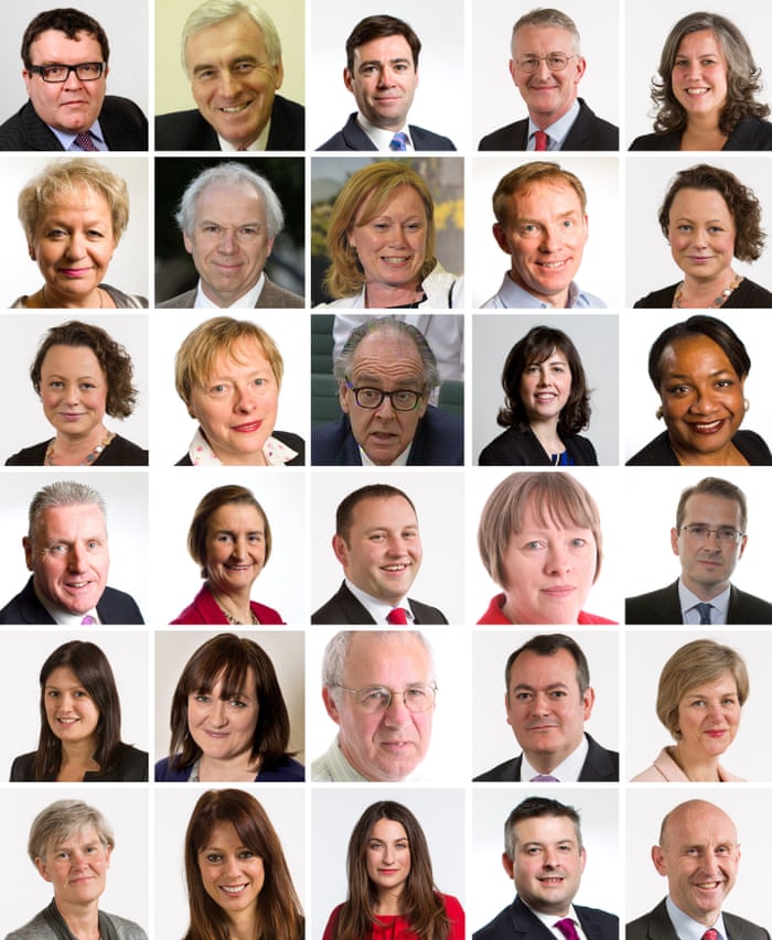 Jeremy Corbyn S Shadow Cabinet In Full Politics The Guardian