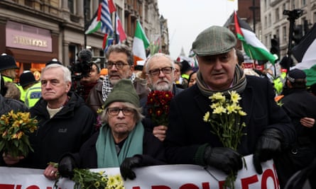 Labour leader Jeremy Corbyn and former shadow chancellor John McDonnell among the protesters.
