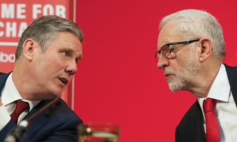Keir Starmer and Jeremy Corbyn at the Labour party conference in 2019