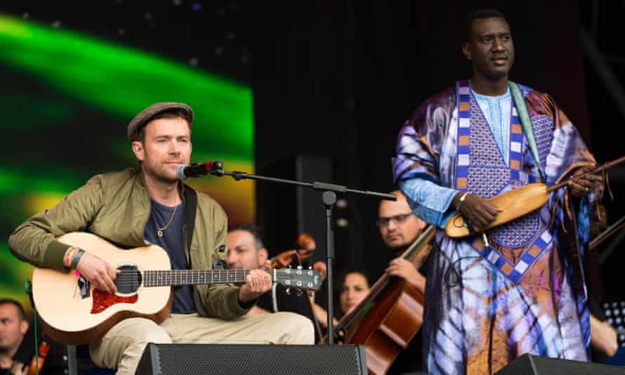 Damon Albarn with the Orchestra of Syrian Musicians