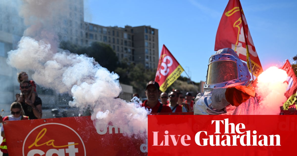 Strikes and marches against budget cuts cause disruption across France, with 94 arrests – Europe live