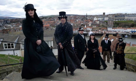 Goths attend the Goth festival in Whitby