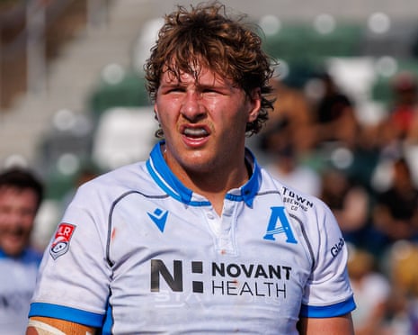 Will Sherman playing rugby for Anthem RC