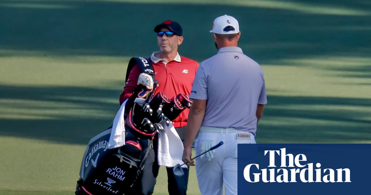 Sergio García warned after breaking club in Masters meltdown before carrying Jon Rahm’s bag