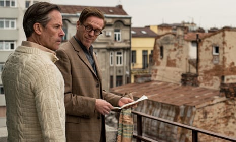Kim Philby (Guy Pearce, left) and Nicholas Elliott (Damian Lewis) in A Spy Among Friends.