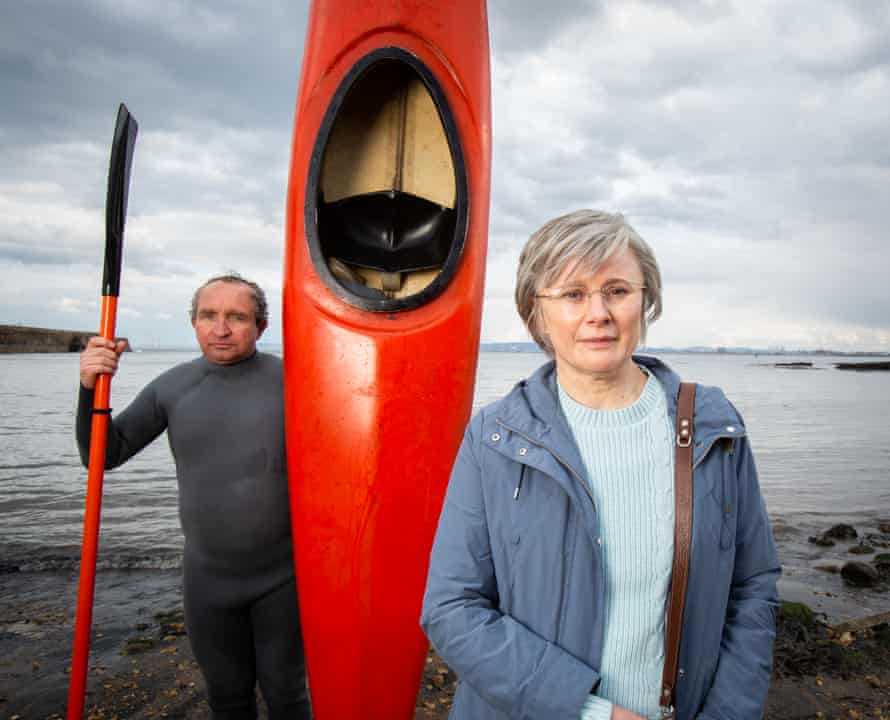 Eddie Marsan and Monica Dolan as John and Anne and Darwin in The Thief, His Wife and the Canoe.