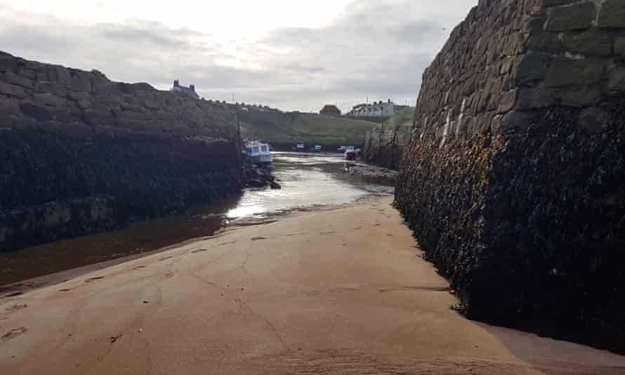 The approach to the harbour at Seaton Sluice
