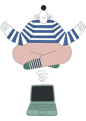 Cake-decorating, quizzes and distant lunches: preserving employees linked within the remote-work period | The brand new guidelines of labor 2 Illustration - Virtual vibes - “yoga and meditation sessions are also proving to be much more popular than the real-life versions ever were.”