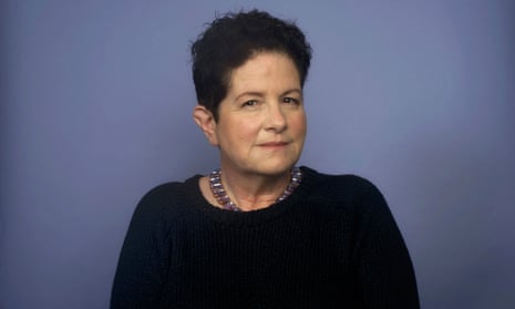 Phyllis Nagy facing the camera, wearing a dark top