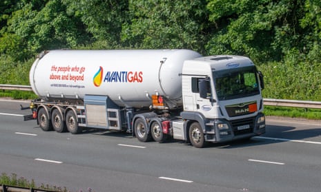 An AvantiGas road tanker