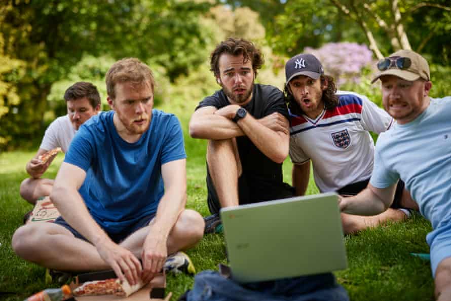 The early part of this year’s tour was punctuated by the delayed Euro 2020 football Championship. Most of the games coincided with performances but the actors were able to watch England vs Croatia in-between setting up and performing at Hever Castle in Kent.
