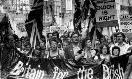 A demonstration in support of Enoch Powell.