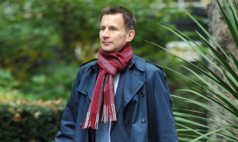 Health Secretary Jeremy Hunt arrives for a cabinet meeting at 10 Downing Street, London