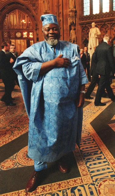 Bernie Grant at the state opening of parliament in 1996.