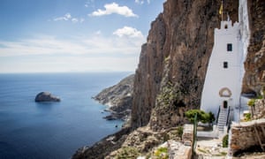 Holy ground … the monastery of Panagia Chozoviotisa on Amorgos is nearly 1,000 years old.