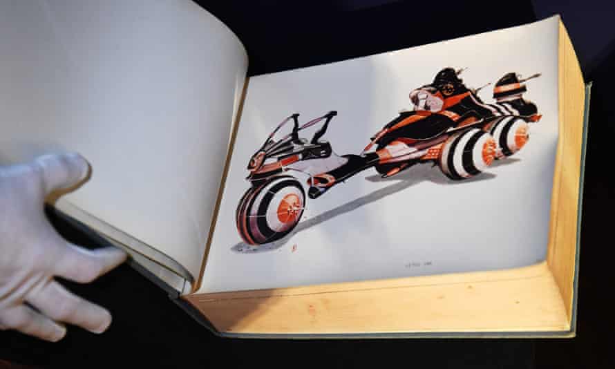 Inside the concept art book for Jodorowsky's Dune, on display at Christie's in Paris in November.