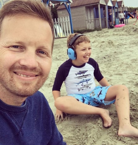 James and Jude on the beach