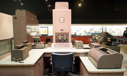 A 1959 Ferranti Pegasus computer in the Science Museum, London. George Felton managed, and largely implemented, the programming scheme for the Pegasus.