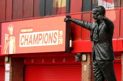 The Bill Shankly statue outside Anfield.