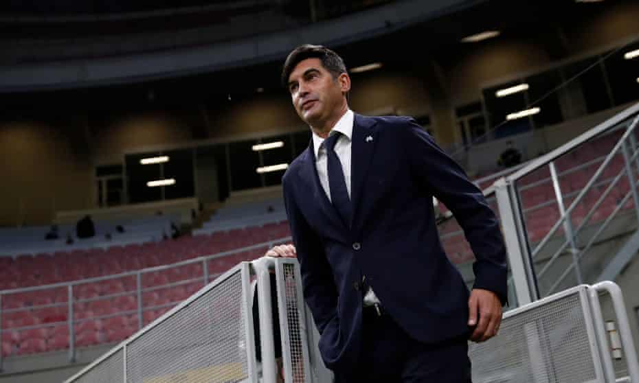 Paulo Fonseca as Roma manager in May 2021