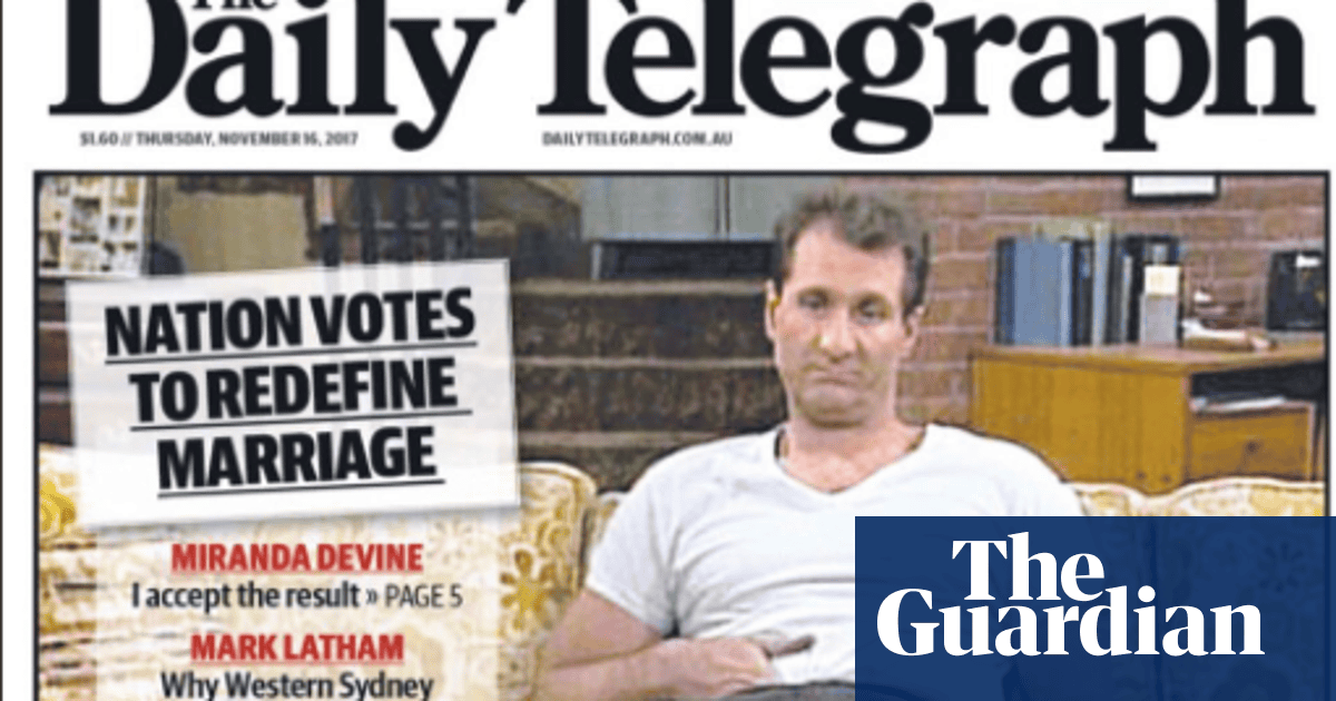 Daily Telegraph The Outlier As Newspapers React To Same Sex Marriage
