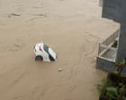 Cars swept away and trees toppled as Typhoon Noul brings flooding to southern China – video