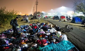 Anxious Wildfire Refugees Camped In Parking Lot Wonder Where Now Us News The Guardian