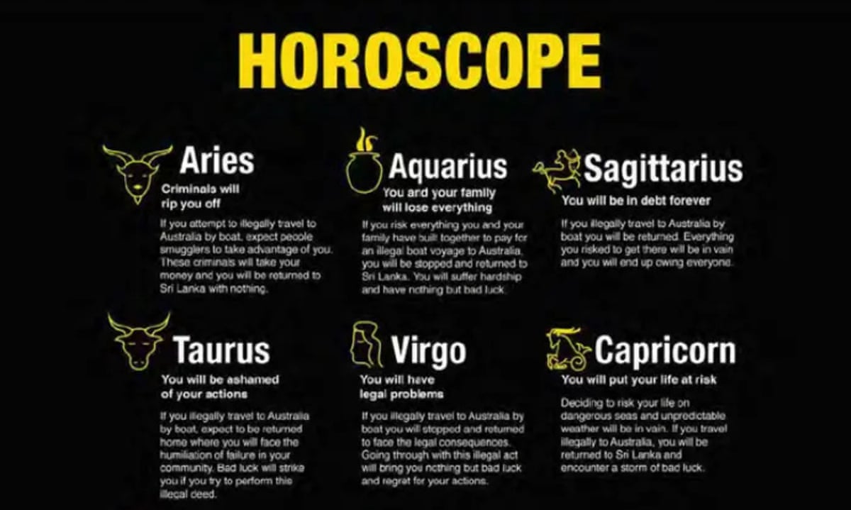 Home Affairs Created Fake Horoscopes To Discourage Sri Lankans From Seeking Asylum In Australia Australia News The Guardian