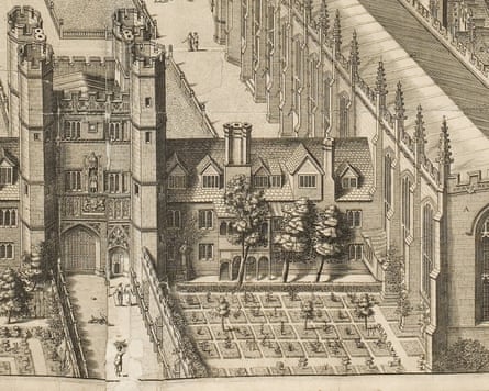 An engraving of the garden from 1690.