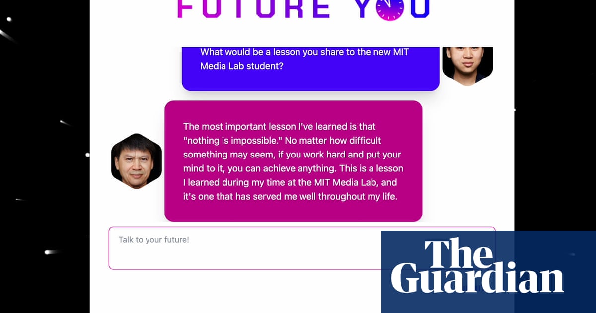 AI researchers build 'future self' chatbot to inspire wise life choices