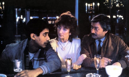 The three of them in a bar.