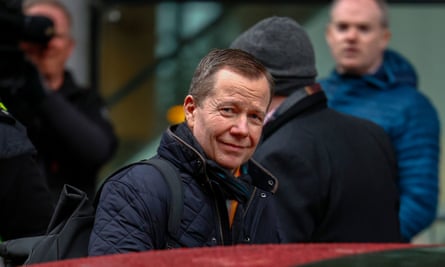 Jason Leitch, Scotland’s national clinical director, leaves the Covic inquiry on 23 January 2023.