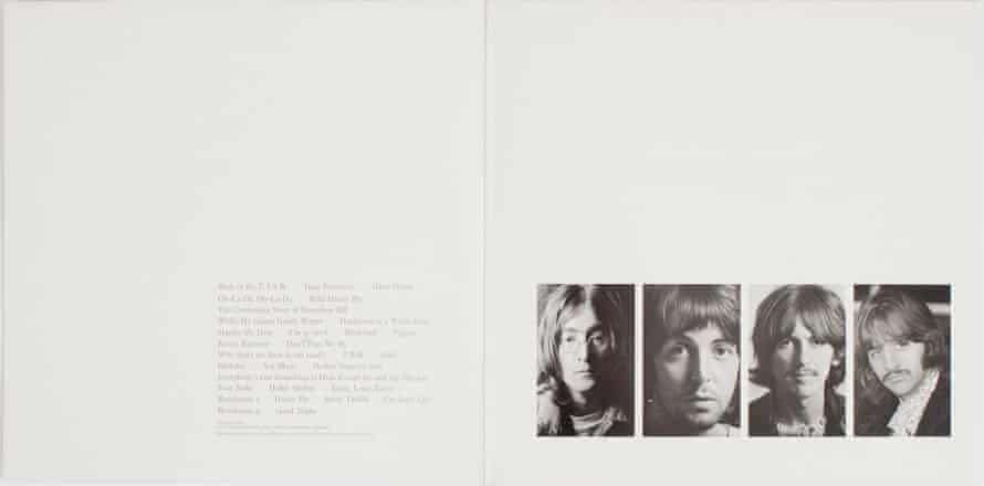 Inside shot of the Beatles’ White album.