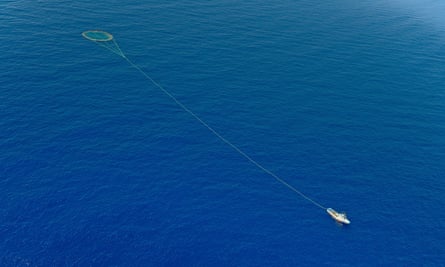 A tuna-fishing boat in the Mediterranean.