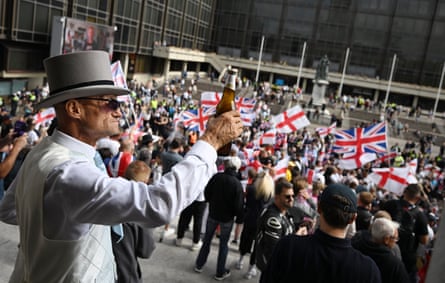An anti-migrant march through Portsmouth, 12 September 2026.