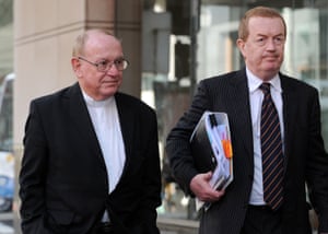 John Usher, left, in Sydney