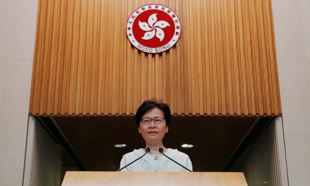 Hong Kong’s chief executive Carrie Lam