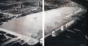 Rooftop airport, William Zeckendorf, 1945