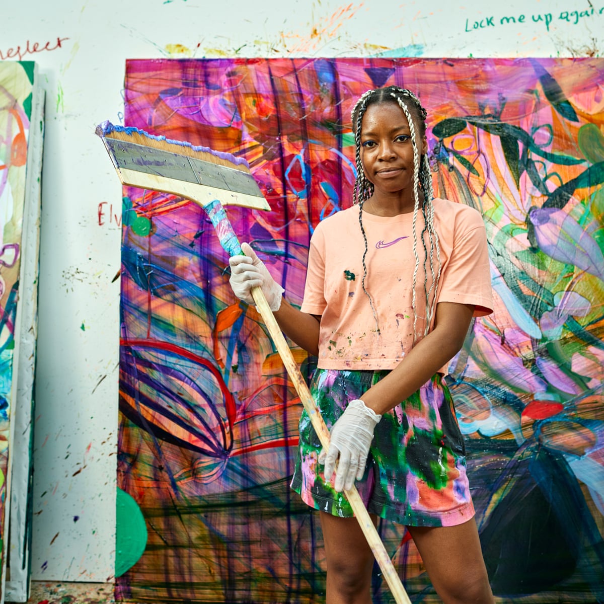Painting takes me over – like witchcraft': Jadé Fadojutimi, art's hottest property | Art | The Guardian