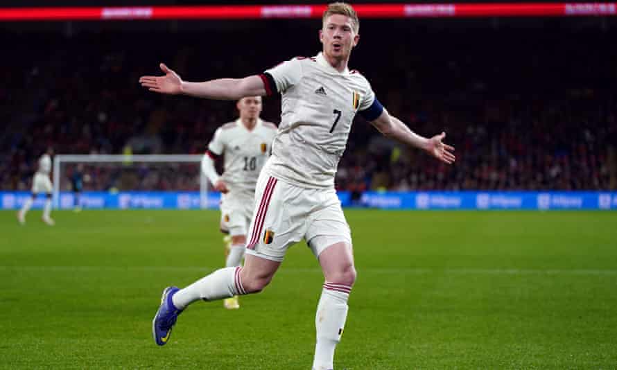 Kevin De Bruyne a ouvert le score pour la Belgique, qui avait remporté son groupe avant le coup d'envoi.