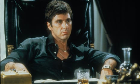 Preparing the big guns: Al Pacino in Scarface.