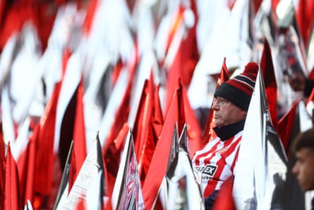Sunderland fan before a match at the Stadium of Light