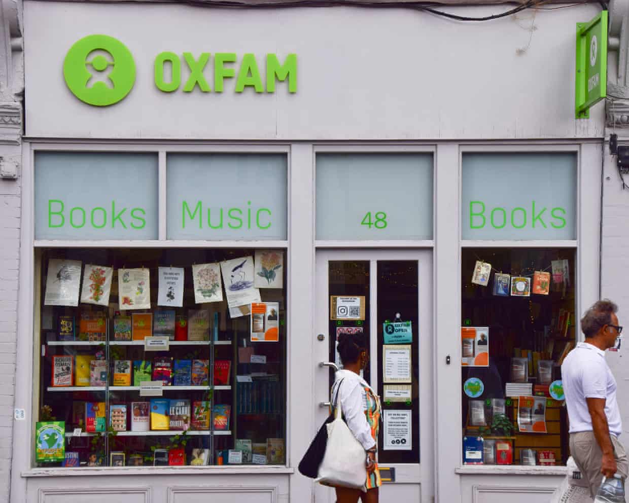 Oxfam Books shop on a high street