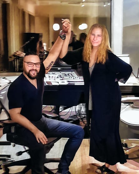‘It’s nice to be on the tree at all’ … in the studio with Barbra Steisand.
