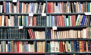 Bookshelves in a library in Highgate, London
