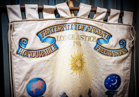 The banner of Lodge Justice No 4.